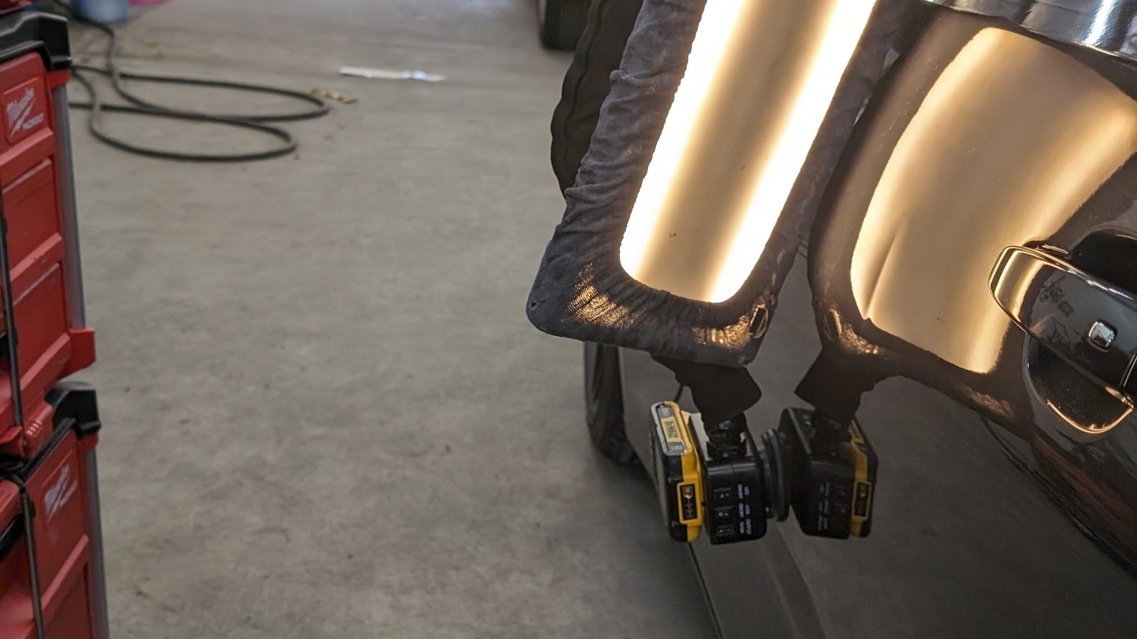 Door ding before and after repair